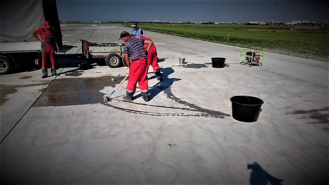 Нанесение состава